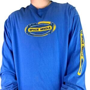 Vintage 90s Seattle Washington Space Needle Long sleeve T-shirt